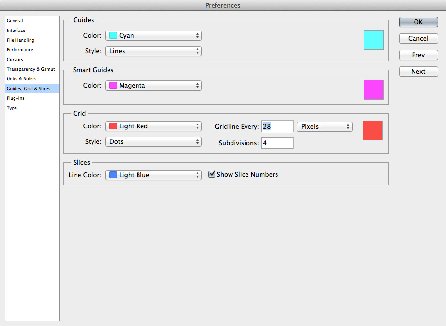 Setting up a Baseline Grid in Photoshop